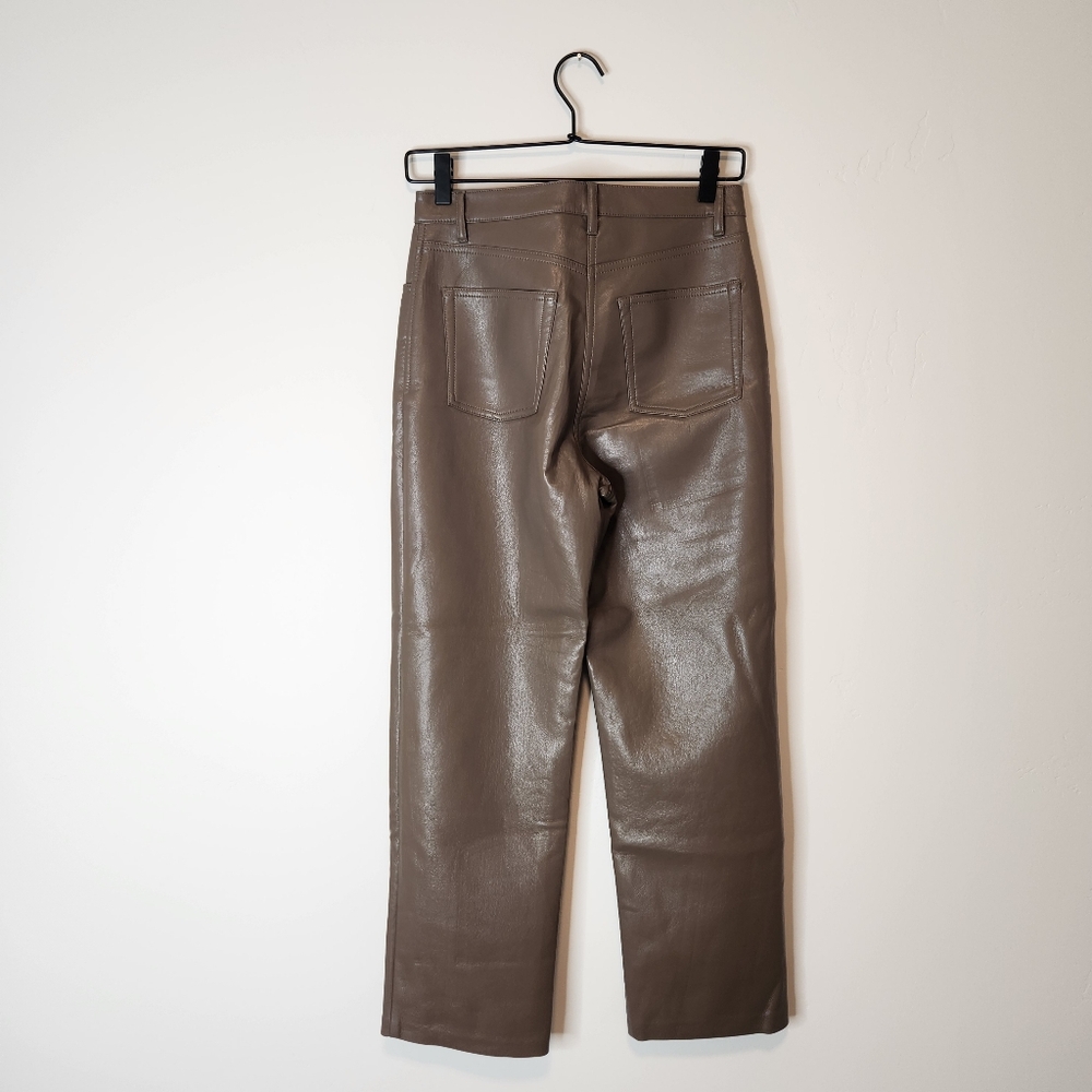 Aritzia Wilfred Melina Faux Leather Pants Size 4 - Picture 3 of 9
